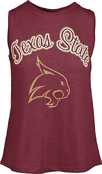 Pressbox Women's Texas State University Tampa Miranda Graphic Tank Top