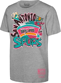 Mitchell & Ness Boys' San Antonio Spurs Play by Graphic T-shirt