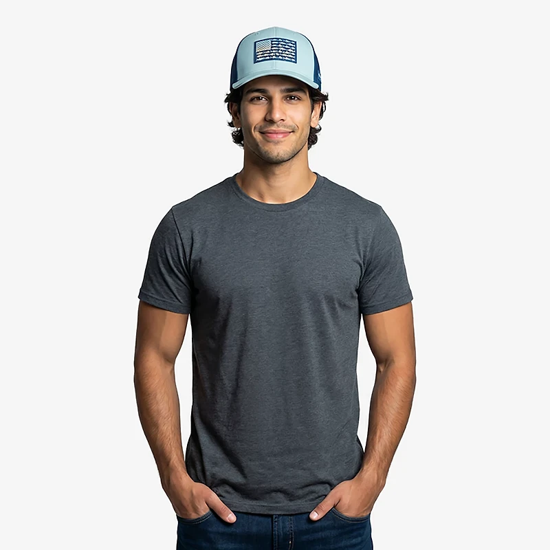Columbia Sportswear Men's PFG Mesh Snap Back Fish Flag Cap