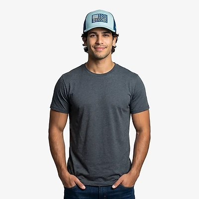 Columbia Sportswear Men's PFG Mesh Snap Back Fish Flag Cap