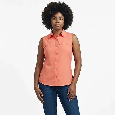 Magellan Outdoors Women's Overcast Sleeveless Fishing Shirt