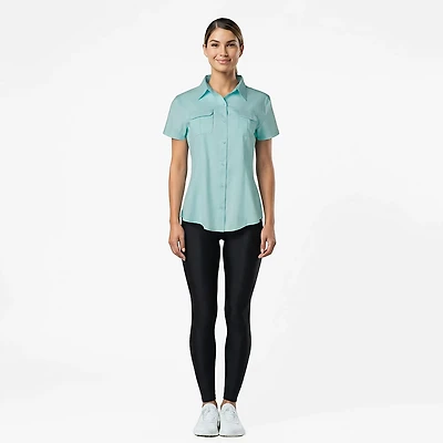 Magellan Outdoors Women's Aransas Pass Heathered Fishing Top