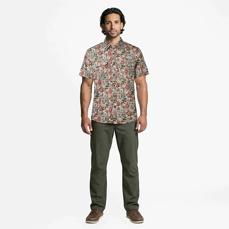 Magellan Outdoors Men's Oklahoma Local State Print Shirt
