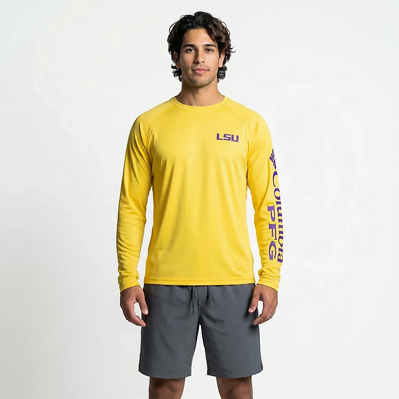 Columbia Sportswear Men's Louisiana State University Terminal Tackle Long Sleeve T-shirt