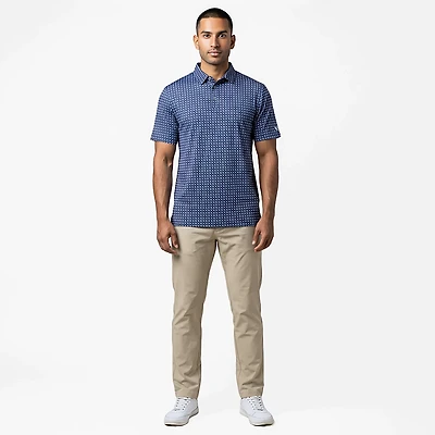 BURLEBO Men's Texas Pride Performance Polo Shirt