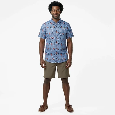 Magellan Outdoors Men's Americana Print Short Sleeve Shirt