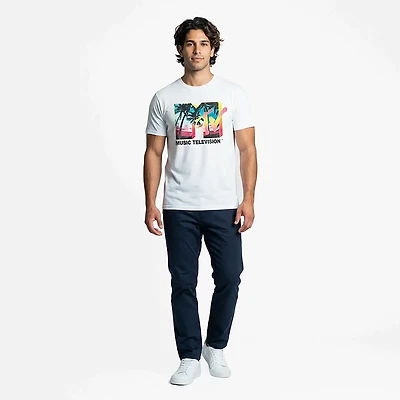 Mad Engine MTV Men's Tropical Glow Short Sleeve T-shirt