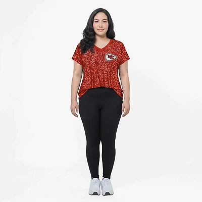 Outerstuff Women's Kansas City Chiefs Wordmark Sequin Dress