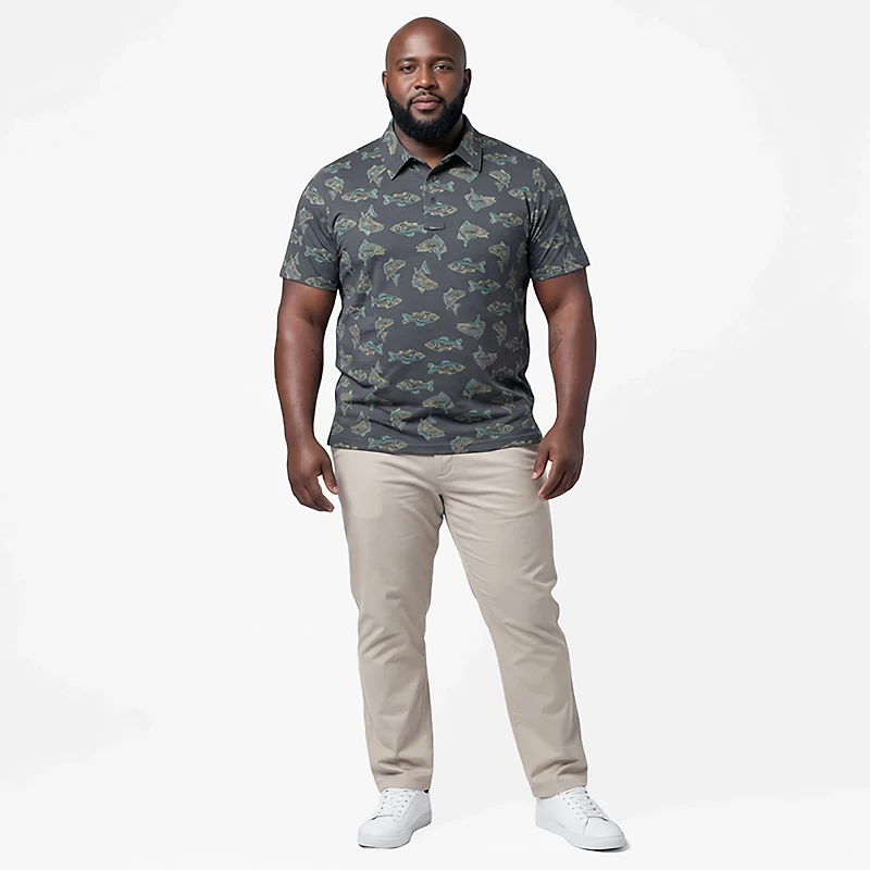 Magellan Outdoors Men's Pro Jacob Wheeler Angler Printed Polo Shirt