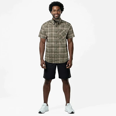 Magellan Outdoors Men's Hickory Canyon Plaid Short Sleeve Shirt