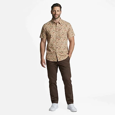 Magellan Outdoors Men's Hickory Canyon Print Short Sleeve Shirt