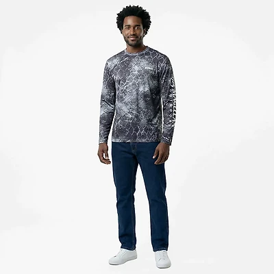 Magellan Outdoors Men's Mossy Oak Coastal Long Sleeve Crew T-shirt