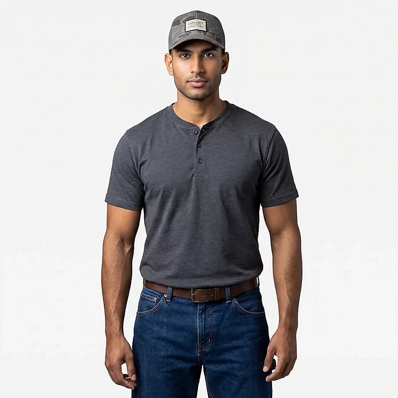 Carhartt Men's Wool Mesh-Back Camo Logo Patch Cap
