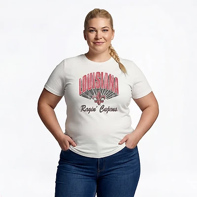WILDCAT RETRO Women's Louisiana-Lafayette Rock Star Meet and Greet T-shirt