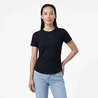 BCG Women's Sign Crew Rib Short Sleeve T-Shirt