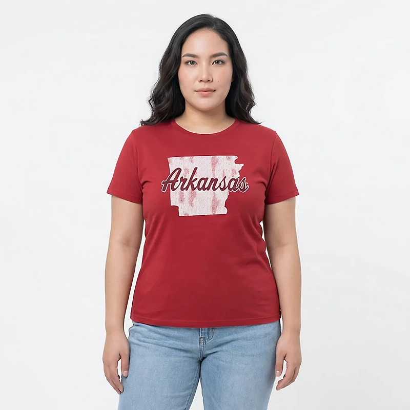 WILDCAT RETRO Women's Arkansas State Script Meet and Greet T-shirt