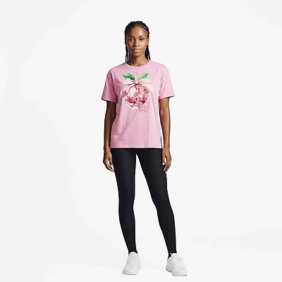 Live Outside the Limits Women's Cherry On Top Oversized Graphic T-shirt