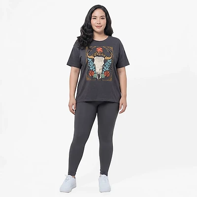 Live Outside the Limits Women's Euro Desert Scene Oversized Graphic T-shirt