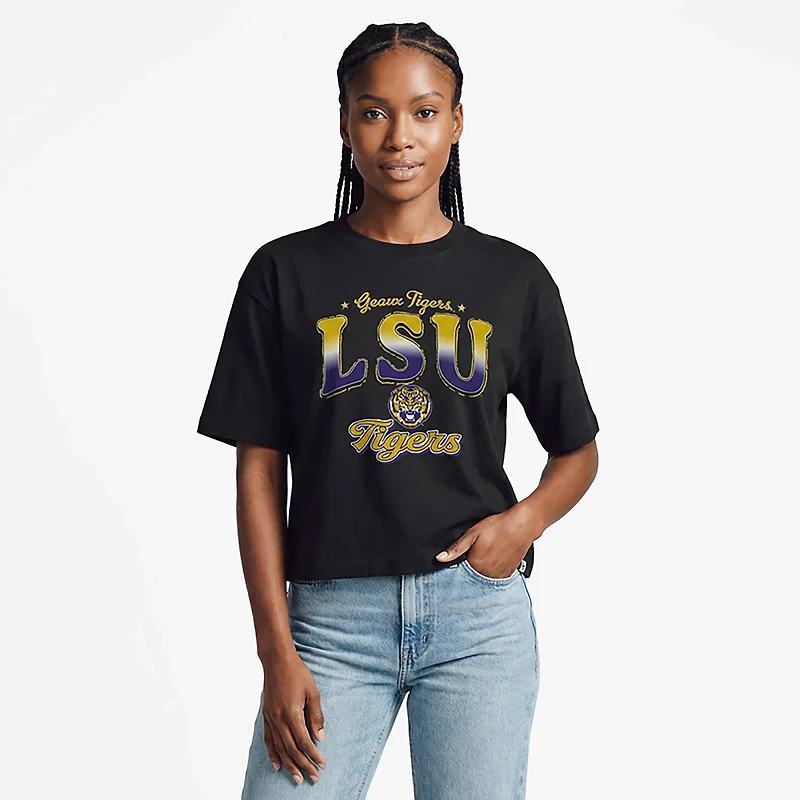 '47 Women's LSU Tigers Vibe Check Reed City Short Sleeve T-shirt