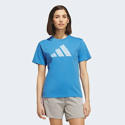 adidas Women's Western Florals Big Logo Graphic T-shirt