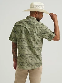 Wrangler Men's All Terrain Gear Printed Performance Shirt