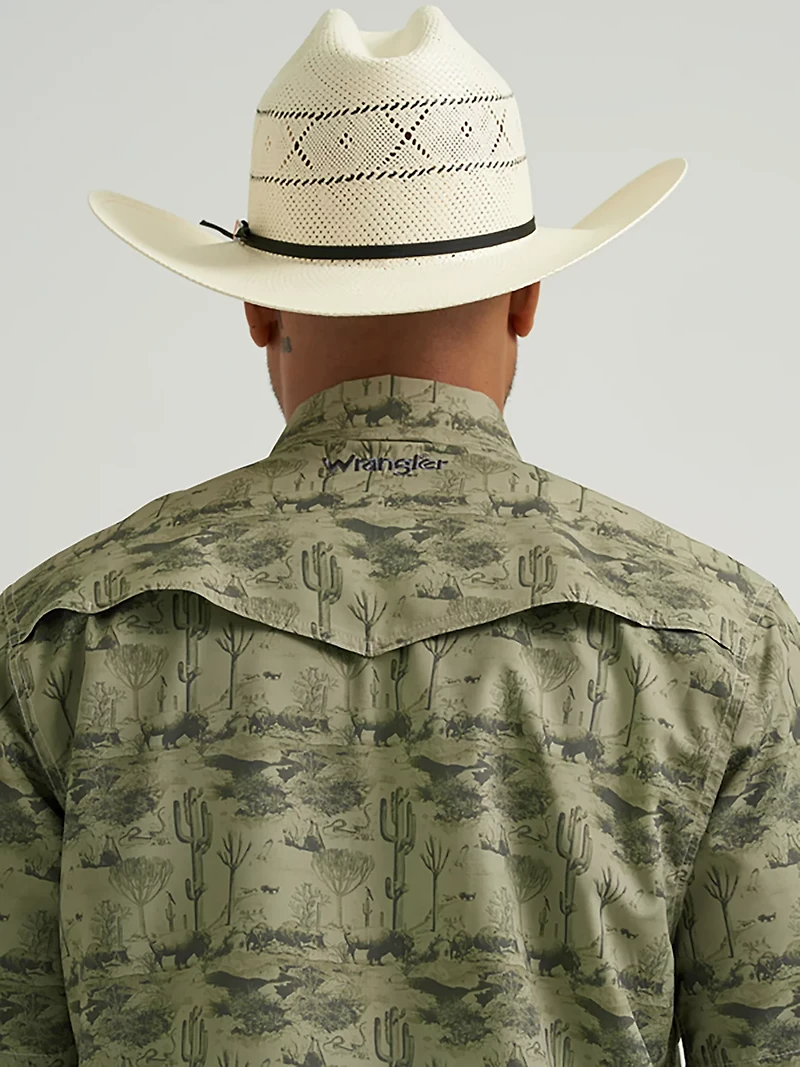 Wrangler Men's All Terrain Gear Printed Performance Shirt