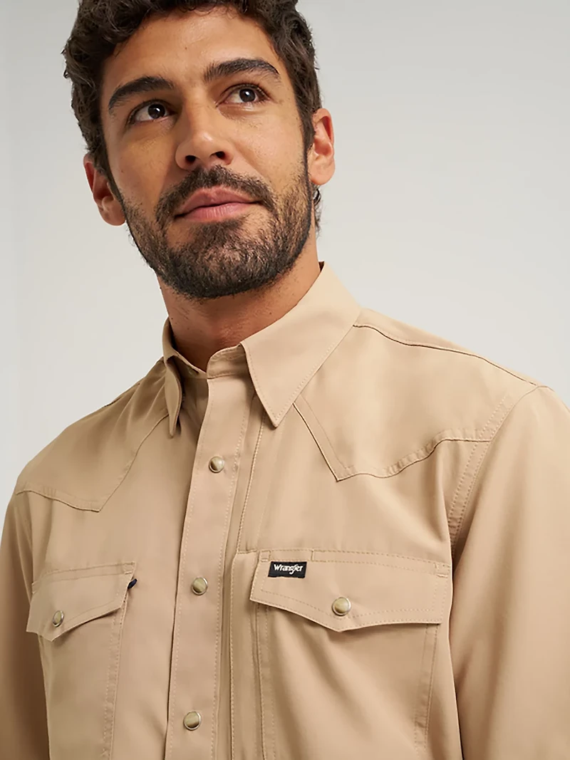 Wrangler Men's All Terrain Gear Printed Performance Shirt