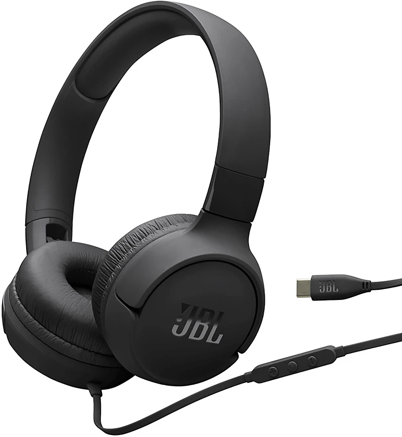 JBL Tune 520C USB-C High-Res Wired On-Ear Headphones