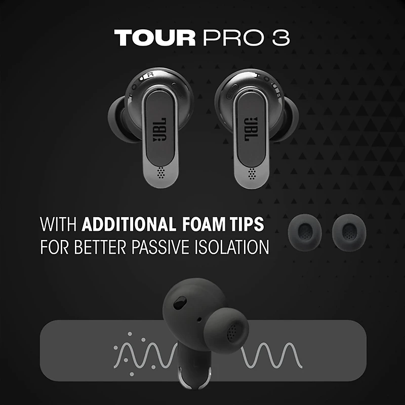 JBL Tour Pro 3 BT In-Ear Wireless Noise Cancelling Earbuds