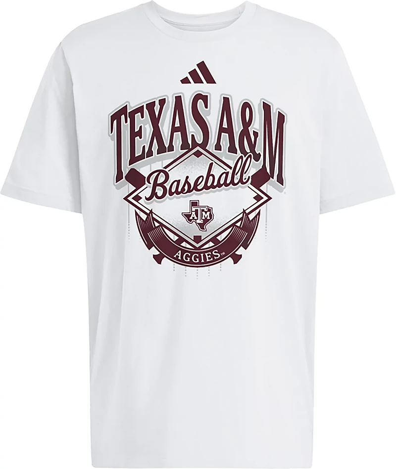 adidas Men’s Texas A&M University Baseball Refresh Fresh T-shirt