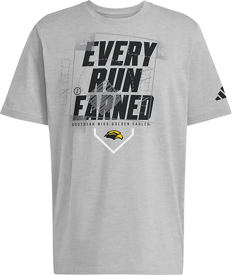 adidas Men’s University of Southern Mississippi Every Run Earned PS Dugout Fresh T-shirt