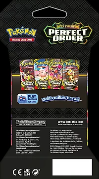 Pokémon Trading Card Game Mega Evolutions 3 Perfect Order Sleeve Booster
