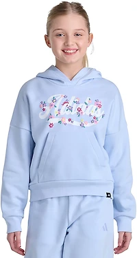 adidas Girls' Graphic Fleece Pullover Hoodie
