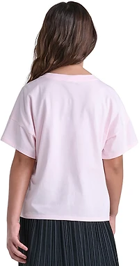 adidas Girls' Wildflower Drop Shoulder Short Sleeve T-shirt