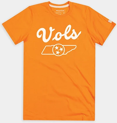 Homefield Men's University of Tennessee Basketball 1930s Script Short Sleeve T-shirt