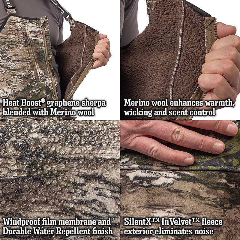 Huntworth Men's Warren Heat Boost HW Softshell Bib