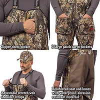 Huntworth Men's Warren Heat Boost HW Softshell Bib