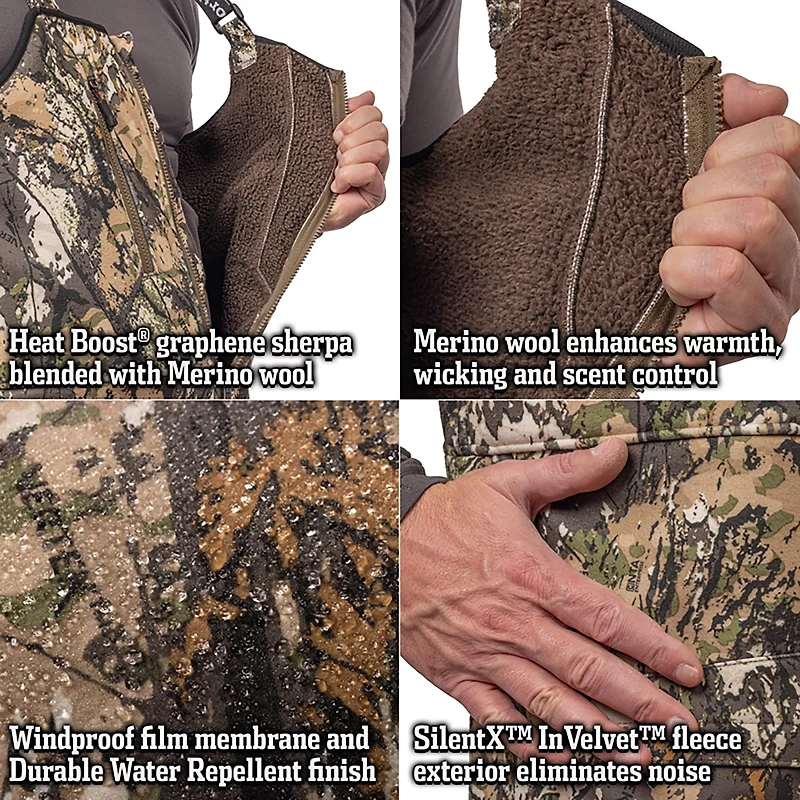 Huntworth Men's Warren Heat Boost HW Softshell Bib