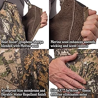 Huntworth Men's Warren Heat Boost HW Softshell Bib