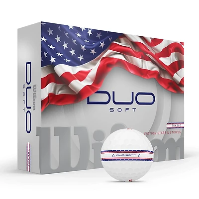 Wilson Duo USA Stripe Golf Balls 12-Pack