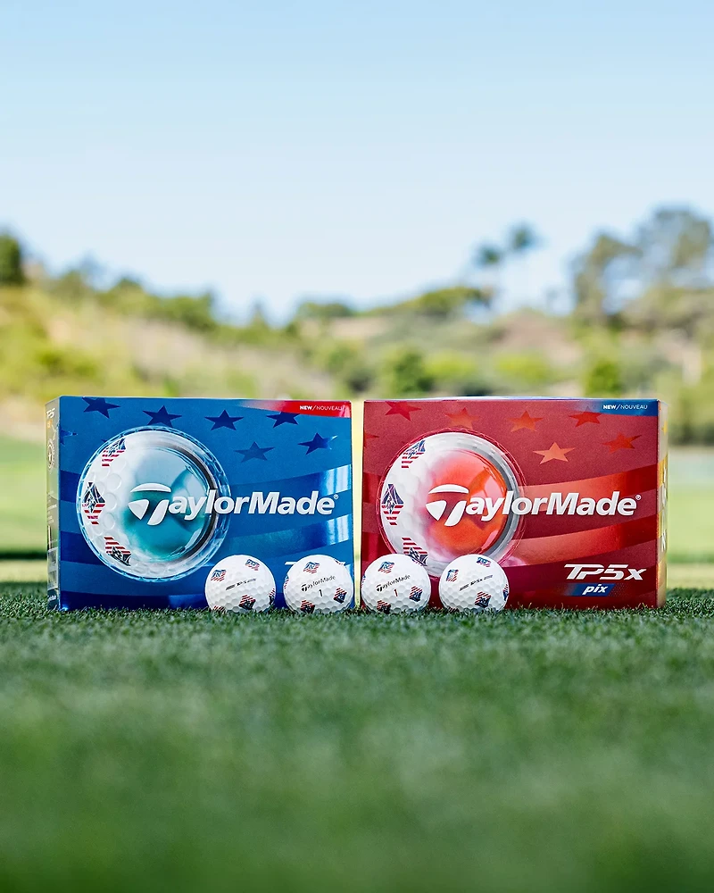 TaylorMade 2026 TP5 PIX USA Golf Balls 12-Pack