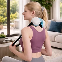 Carepeutic Targeted Spot Kneading Neck and Thigh Massager with Heat