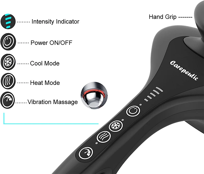 Carepeutic Bionic‑Point Heat and Cold Percussion Massager