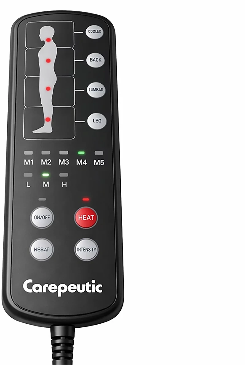 Carepeutic Targeted Zone Deluxe Full Body Vibration Massage Mat with Heat