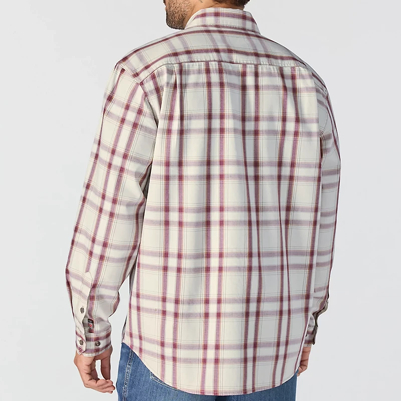 Carhartt Men's Flame-Resistant Force Rugged Flex Loose Fit Midweight Twill Plaid Shirt
