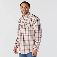 Carhartt Men's Flame-Resistant Force Rugged Flex Loose Fit Midweight Twill Plaid Shirt