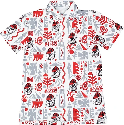 Wes & Willy Boys' University of Georgia Tribal Polo Shirt