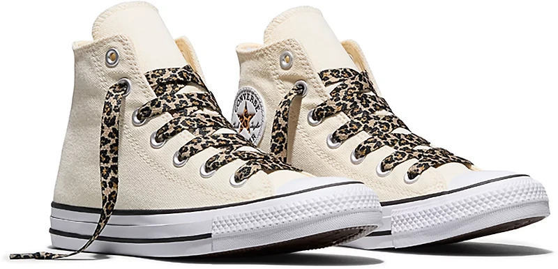 Converse Chuck Taylor All Star Leopard Laces High Top Shoes