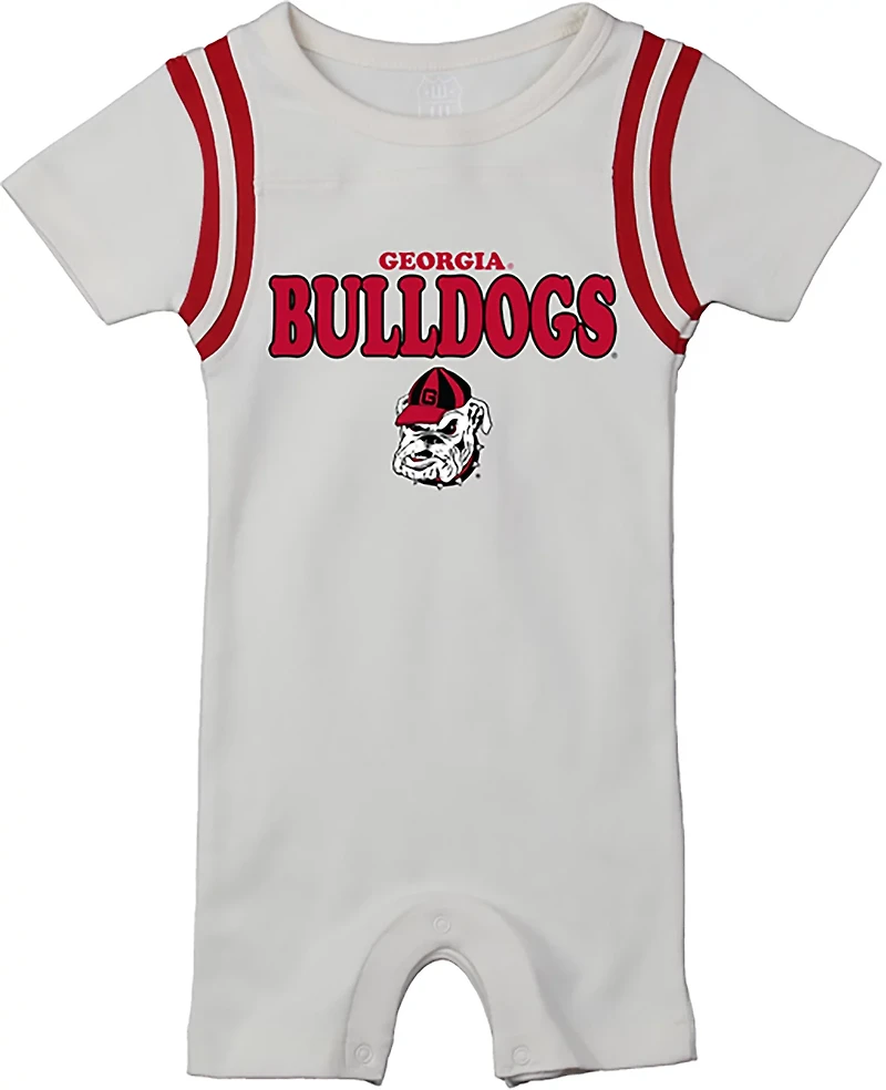 Wes & Willy Infant Girls' University of Georgia School Over Primary Logo Romper