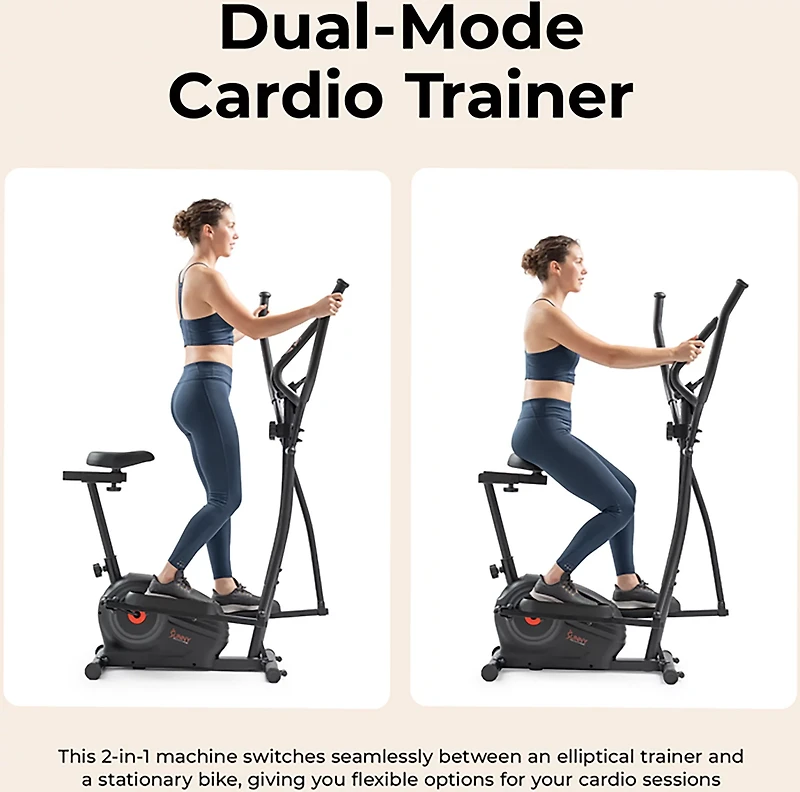 Sunny Health & Fitness 2-in-1 Cross Trainer Elliptical